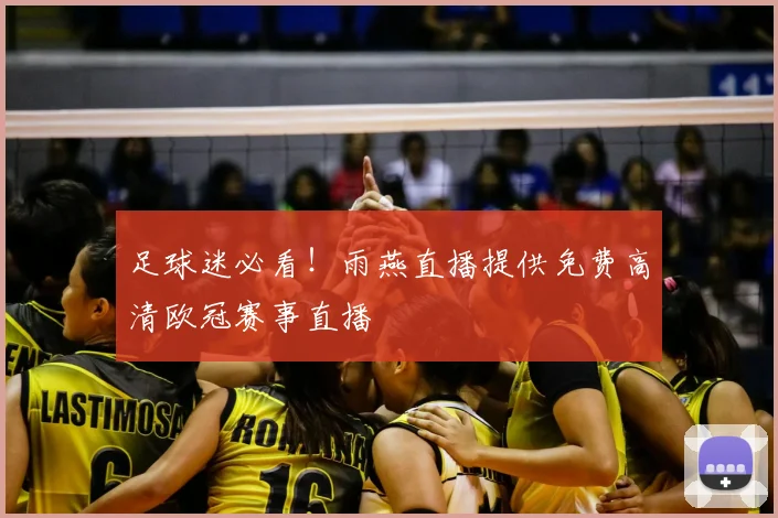 足球迷必看！雨燕直播提供免费高清欧冠赛事直播